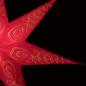 Preview: Magyar red/gold - Foldable glowing star, paper poinsettia with 7 points, 60 cm